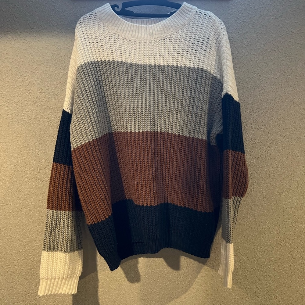 Color block sweater